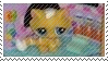 a yellow sitting cat lps