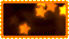 various orange stars on a dark background