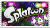 A photo that displays the title design for the game Splatoon