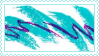 A retro blue stripped pattern