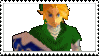 gif of ocarina of time adult link idle animation